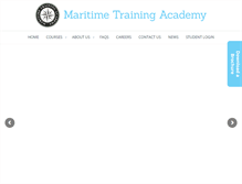 Tablet Screenshot of maritimetrainingacademy.com